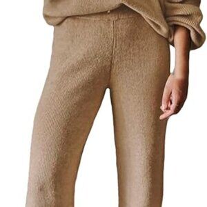 Cozy Tan Brown Lounge Sweatpants Size Small